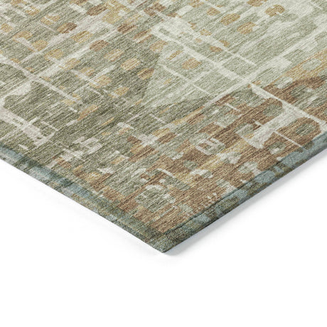Addison Chantille ACN2026 Geometric Machine Made Transitional Aloe Rug