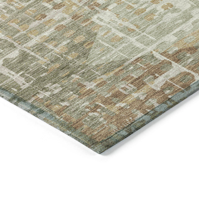 Addison Chantille ACN2026 Geometric Machine Made Transitional Aloe Rug