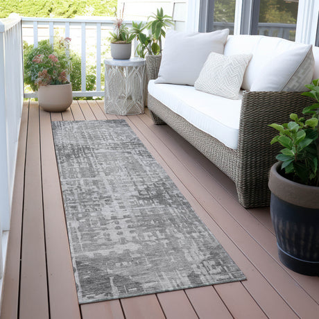 Addison Chantille ACN2026 Geometric Machine Made Transitional Gray Rug