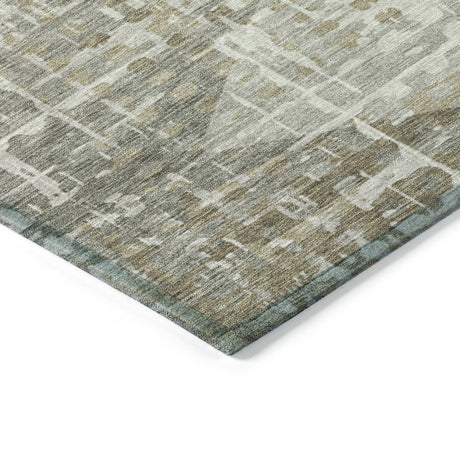 Addison Chantille ACN2026 Geometric Machine Made Transitional Pewter Rug