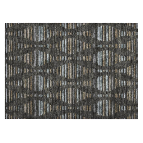 Addison Chantille ACN2027 Stripes Machine Made Transitional Coffee Rug