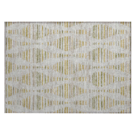 Addison Chantille ACN2027 Stripes Machine Made Transitional Ivory Rug