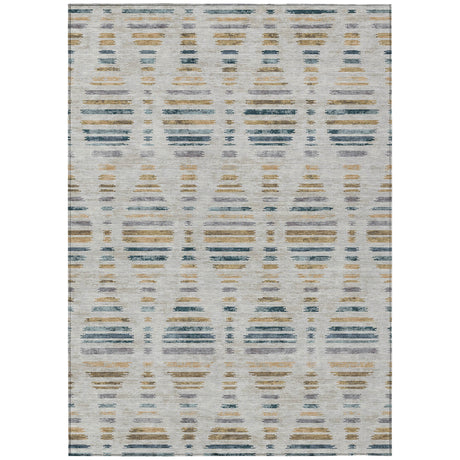 Addison Chantille ACN2027 Stripes Machine Made Transitional Linen Rug
