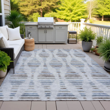 Addison Chantille ACN2027 Stripes Machine Made Transitional Putty Rug