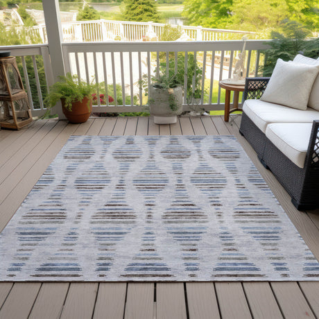 Addison Chantille ACN2027 Stripes Machine Made Transitional Putty Rug