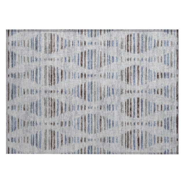Addison Chantille ACN2027 Stripes Machine Made Transitional Putty Rug