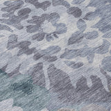 Addison Chantille ACN2028 Floral Machine Made Transitional Blue Rug