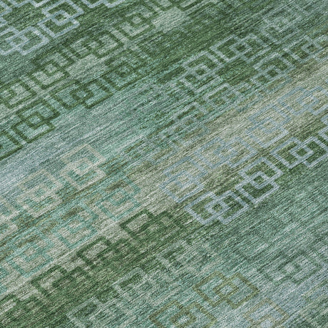 Addison Chantille ACN2029 Stripes Machine Made Transitional Aloe Rug