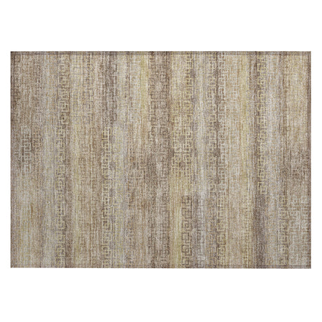 Addison Chantille ACN2029 Stripes Machine Made Transitional Beige Rug