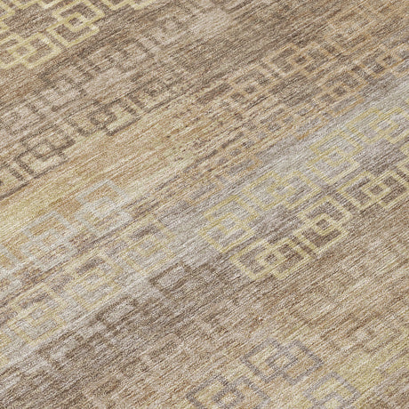 Addison Chantille ACN2029 Stripes Machine Made Transitional Beige Rug