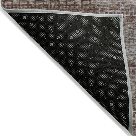 Addison Chantille ACN2029 Stripes Machine Made Transitional Chocolate Rug