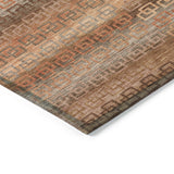 Addison Chantille ACN2029 Stripes Machine Made Transitional Copper Rug