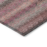 Addison Chantille ACN2029 Stripes Machine Made Transitional Pink Rug