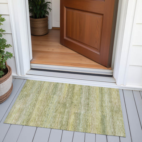 Addison Chantille ACN2029 Stripes Machine Made Transitional Sage Rug