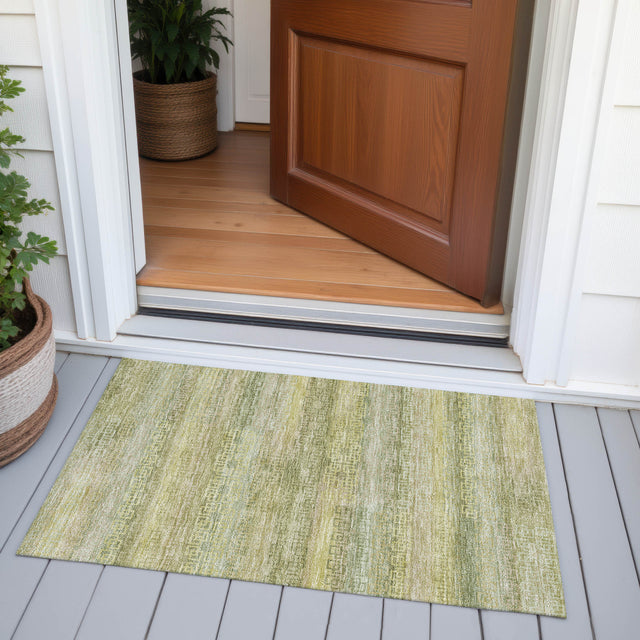 Addison Chantille ACN2029 Stripes Machine Made Transitional Sage Rug