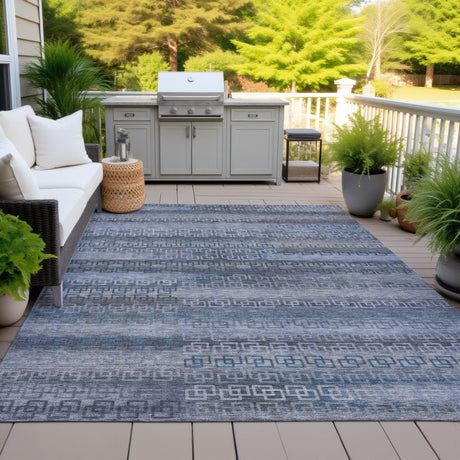 Addison Chantille ACN2029 Stripes Machine Made Transitional Taupe Rug