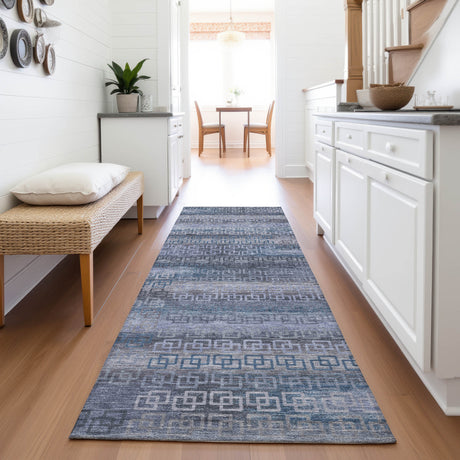Addison Chantille ACN2029 Stripes Machine Made Transitional Taupe Rug