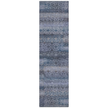 Addison Chantille ACN2029 Stripes Machine Made Transitional Taupe Rug