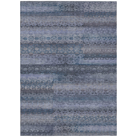 Addison Chantille ACN2029 Stripes Machine Made Transitional Taupe Rug