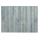 Addison Chantille ACN2029 Stripes Machine Made Transitional Teal Rug