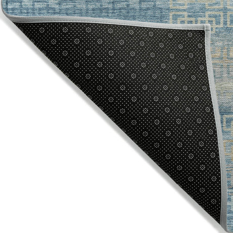 Addison Chantille ACN2029 Stripes Machine Made Transitional Teal Rug