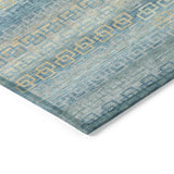 Addison Chantille ACN2029 Stripes Machine Made Transitional Teal Rug