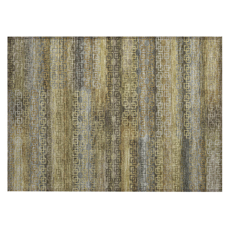 Addison Chantille ACN2029 Stripes Machine Made Transitional Wheat Rug