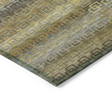 Addison Chantille ACN2029 Stripes Machine Made Transitional Wheat Rug