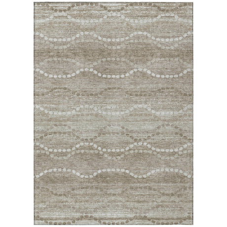 Addison Chantille ACN2030 Gradient Machine Made Transitional Khaki Rug