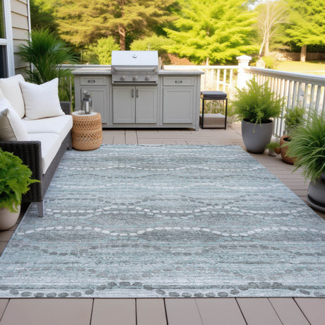 Addison Chantille ACN2030 Gradient Machine Made Transitional Teal Rug