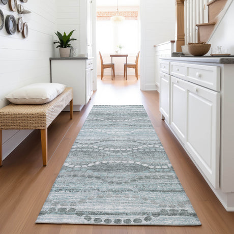 Addison Chantille ACN2030 Gradient Machine Made Transitional Teal Rug
