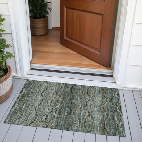 Addison Chantille ACN2031 Gradient Machine Made Transitional Aloe Rug