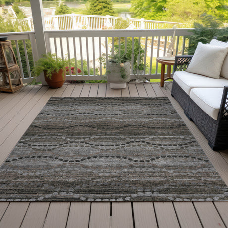 Addison Chantille ACN2031 Gradient Machine Made Transitional Chocolate Rug