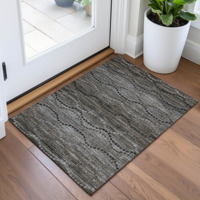 Addison Chantille ACN2031 Gradient Machine Made Transitional Chocolate Rug