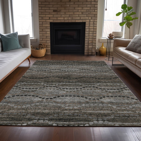 Addison Chantille ACN2031 Gradient Machine Made Transitional Chocolate Rug