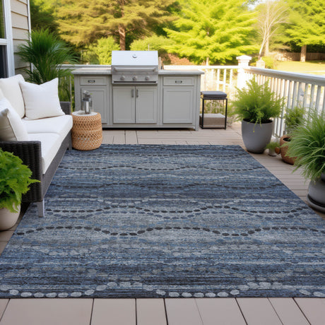 Addison Chantille ACN2031 Gradient Machine Made Transitional Navy Rug