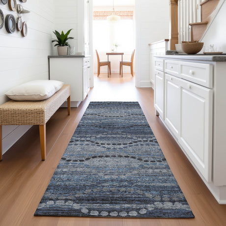 Addison Chantille ACN2031 Gradient Machine Made Transitional Navy Rug