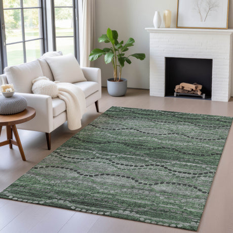 Addison Chantille ACN2031 Gradient Machine Made Transitional Olive Rug