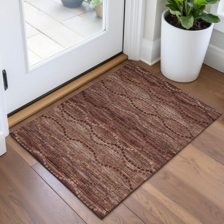 Addison Chantille ACN2031 Gradient Machine Made Transitional Paprika Rug