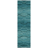 Addison Chantille ACN2031 Gradient Machine Made Transitional Turquoise Rug