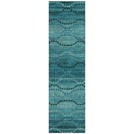 Addison Chantille ACN2031 Gradient Machine Made Transitional Turquoise Rug