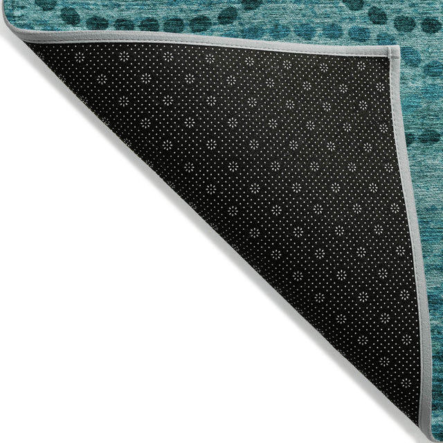 Addison Chantille ACN2031 Gradient Machine Made Transitional Turquoise Rug