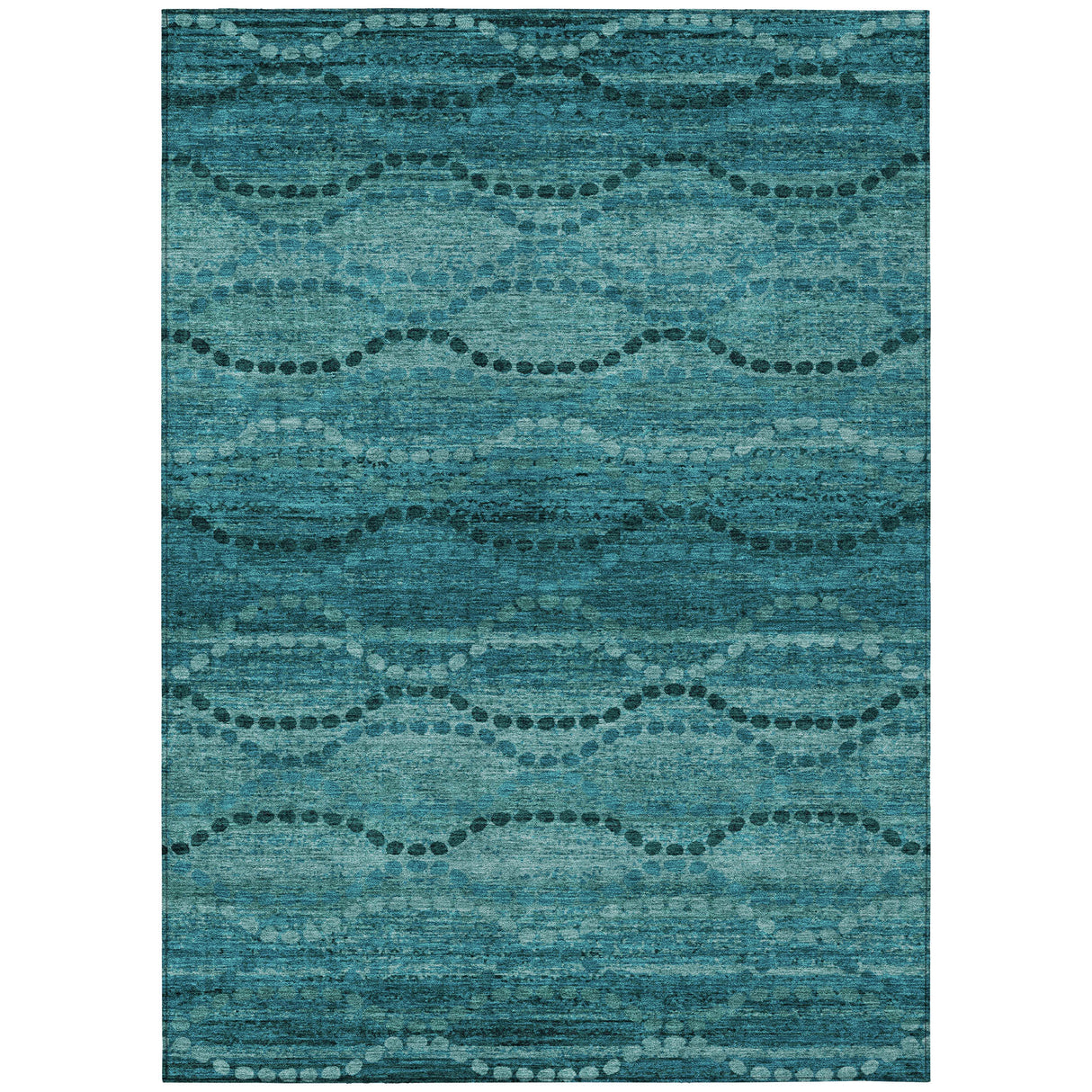 Addison Chantille ACN2031 Gradient Machine Made Transitional Turquoise Rug