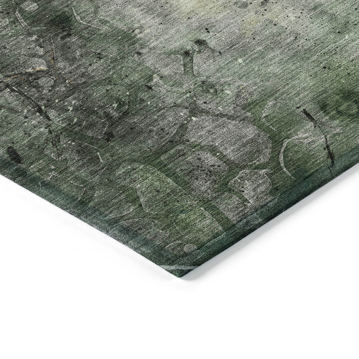 Addison Chantille ACN2032 Abstract Machine Made Transitional Pewter Rug