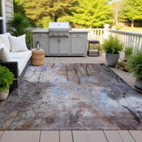 Addison Chantille ACN2032 Abstract Machine Made Transitional Taupe Rug