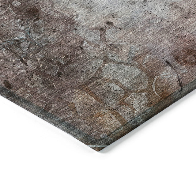 Addison Chantille ACN2032 Abstract Machine Made Transitional Taupe Rug