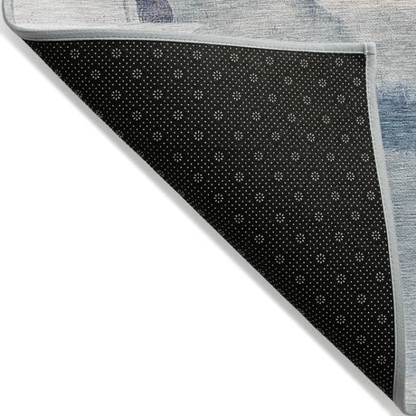 Addison Chantille ACN2033 Abstract Machine Made Transitional Blue Rug
