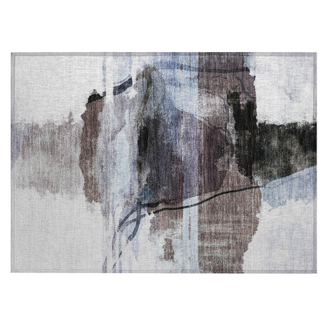Addison Chantille ACN2033 Abstract Machine Made Transitional Brown Rug