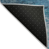 Addison Chantille ACN2034 Abstract Machine Made Transitional Blue Rug