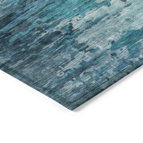 Addison Chantille ACN2034 Abstract Machine Made Transitional Blue Rug